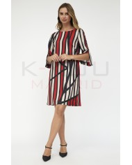 Vestido v-30606 k-kou mujer