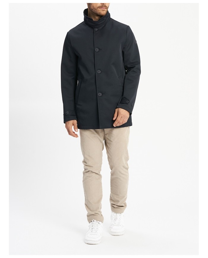 Gabardina corta hwmcw325 alba hombre