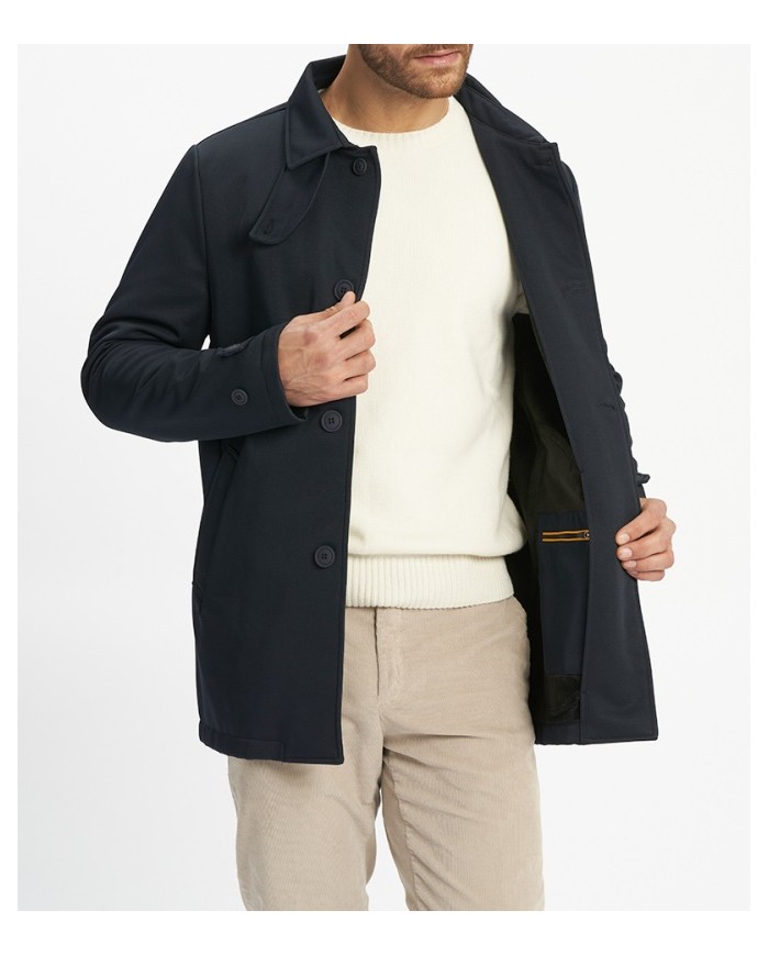 Gabardina corta hwmcw325 alba hombre