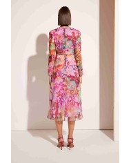 Vestido midi gasa 51669 carla ruiz mujer