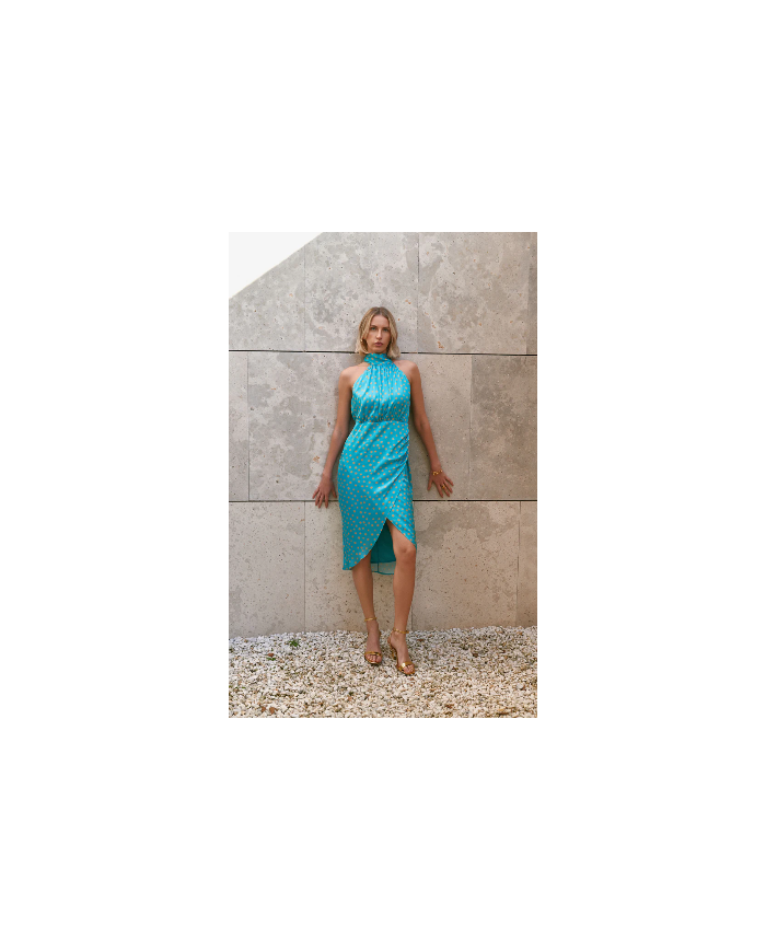 Vestido gasa lmvbiba lamusa mujer