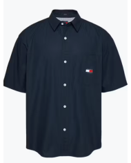 Camisa m/c poplin dm0dm18885 tommy jeans hombre