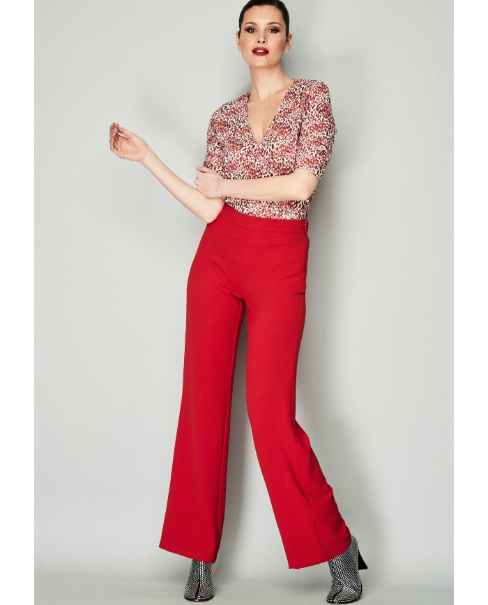 Pantalón fluido 5803-232 merletti mujer