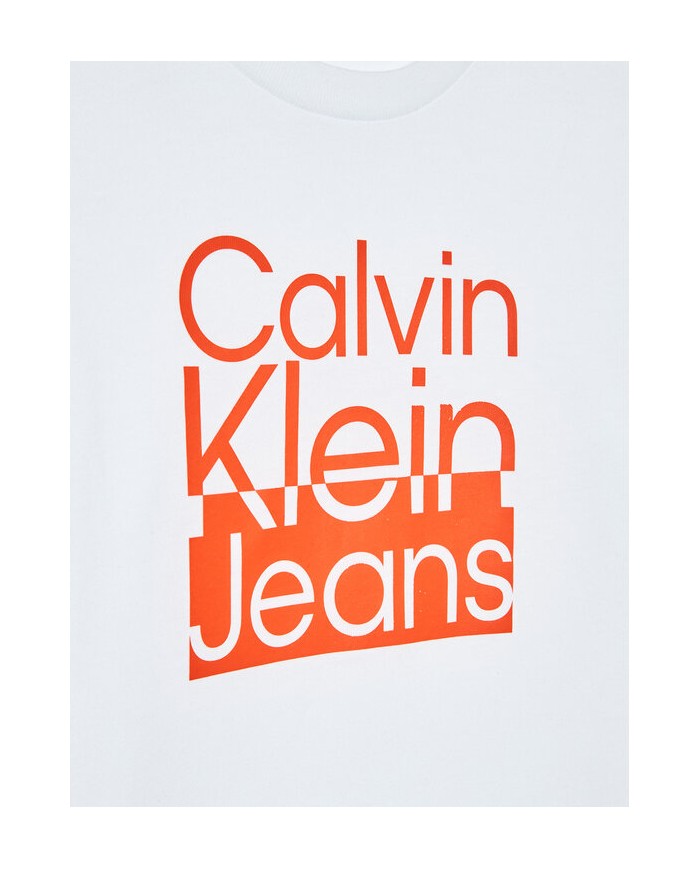 Camiseta m/l ib0ib01451 calvin klein niño