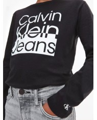 Camiseta m/l ib0ib01451 calvin klein niño