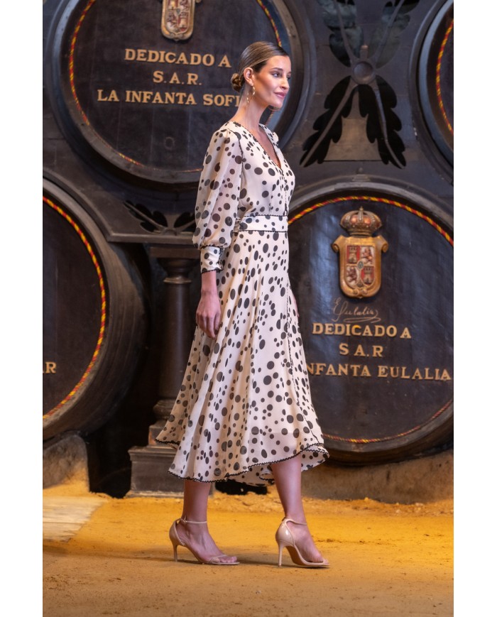 Vestido lunares v2526 vors kahyra mujer