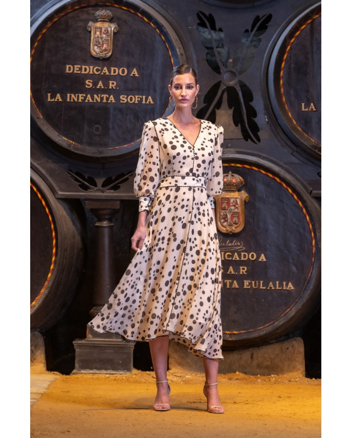 Vestido lunares v2526 vors kahyra mujer