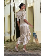 Vestido cream v2488 kahyra mujer