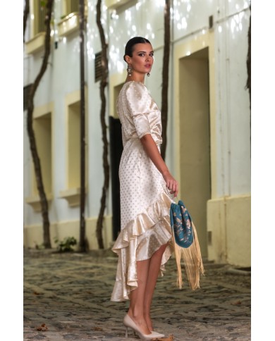 Vestido cream v2488 kahyra mujer Vestido cream v2488 kahyra mujer