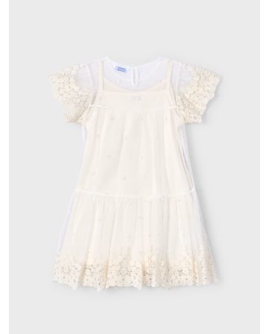 Vestido tul 6a 3909 mayoral niÑa Vestido tul 6a 3909 mayoral niÑa