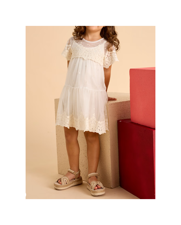 Vestido tul 6a 3909 mayoral niÑa