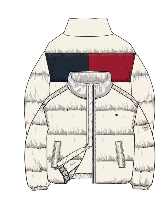 Parka ks0ks00717 tommy kids niÑa