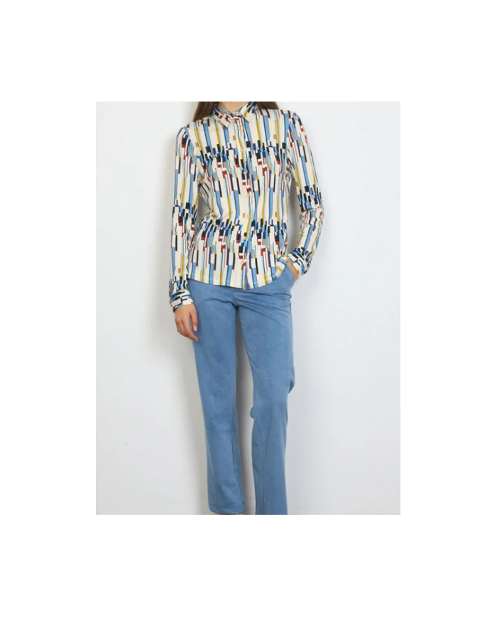 Camisa plaza tinta mujer